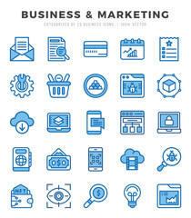 Business & Marketing Icon Bundle 25 Icons for Websites and Apps