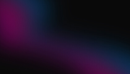 Dark pink and blue glowing grainy gradient background. Colorful noise texture backdrop for webpage header or banner.