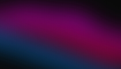 Dark pink and blue glowing grainy gradient background. Colorful noise texture backdrop for webpage header or banner.