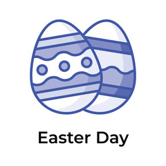 Decorated eggs showing concept icon of of easter day eggs, easter eggs