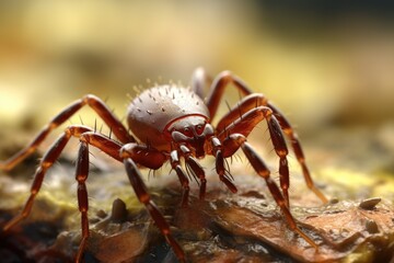 Detailed image of a spider on a rock, suitable for nature and wildlife themes