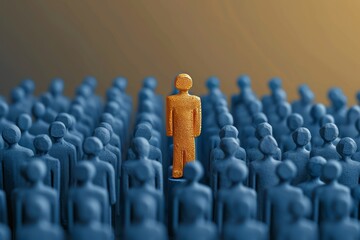 individuality concept among silhouettes