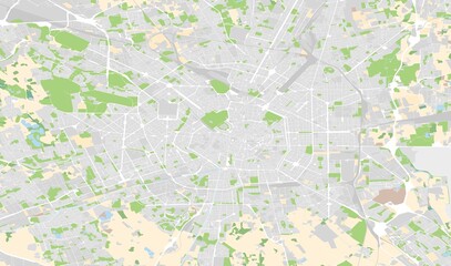 vector city map of Milan, Italy - 740575683