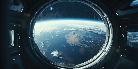 A stunning view of Earth from space. Perfect for science and technology projects