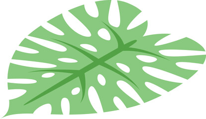Single beach leaf icon isometric vector. Monstera tropical. Nature plant - obrazy, fototapety, plakaty