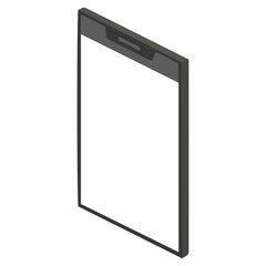 アイソメトリックで描いたスマートフォンのイラスト