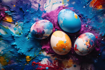 Obraz na płótnie Canvas Embrace the joy of Easter. A celebration of renewal, hope, and new beginnings. Generative AI
