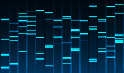 Big data visualization. DNA genomic test