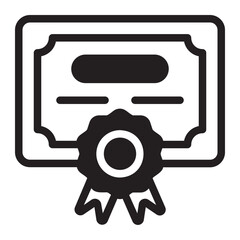 certification glyph icon