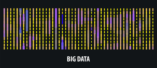 Big data visualization. DNA genomic test