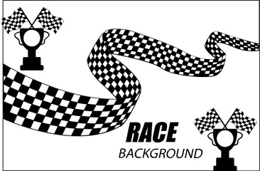 Svg vector flat racing checkered flag background