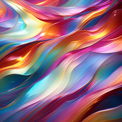 Obraz premium Abstract coloring background of the gradient with visual wave, twirl and lighting effects. Red, blue and yellow colors.