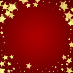 Magic stars vector overlay.  Gold stars scattered
