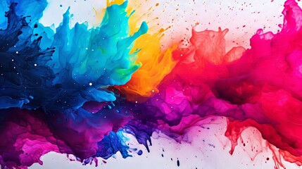Vivid and colorful marble paint ink splash texture background for design projects