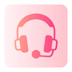headset gradient icon