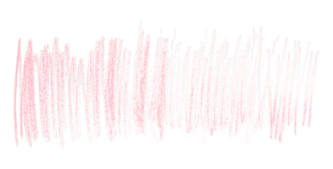 pink pencil strokes isolated on transparent background