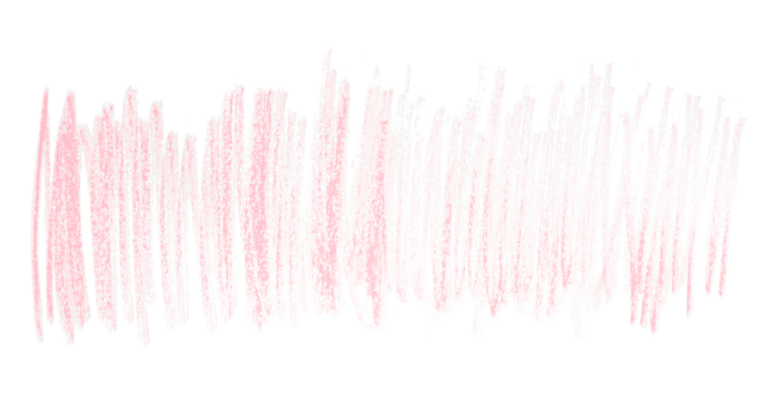 pink pencil strokes isolated on transparent background