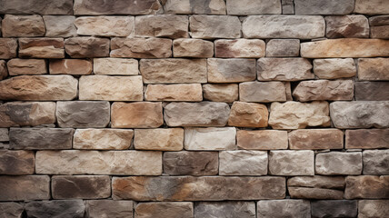 Medieval Stone Wall with Textured Surface