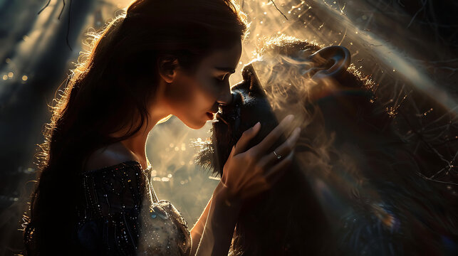 beauty kissing beast