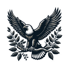eagle with wings