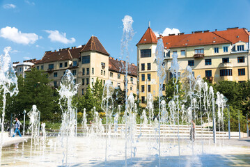 Fountain in the center of the city