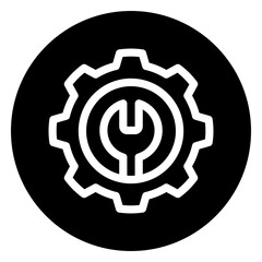 technical support glyph icon