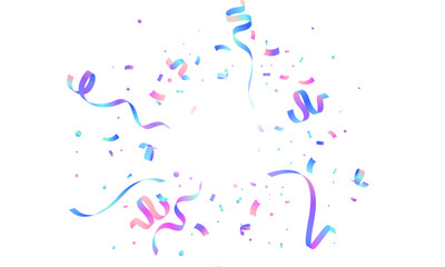 colorful confetti background for festival decoration vector illustration