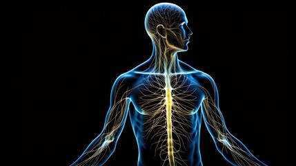 An anatomical visualization showcasing the beauty of the nervous system.