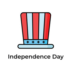 Get your hold on this creative america independence day icon, editable design