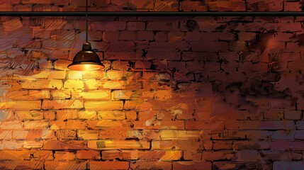 brick wall with sharp focus, textured background, and dim lighting - obrazy, fototapety, plakaty