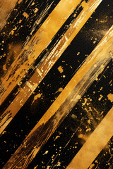 Abstract retro painting art golden line texture, abstract picture