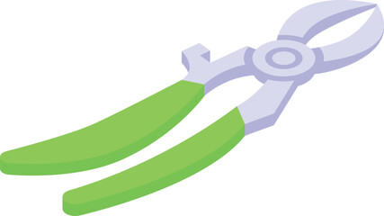 Color claw cutter icon isometric vector. Canine metal. Kitten equipment