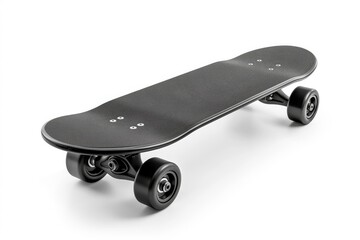 White background with black skateboard - Powered by Adobe