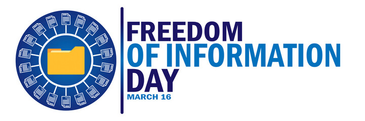 Freedom Of Information Day. Suitable for greeting card, poster and banner. © DEEP