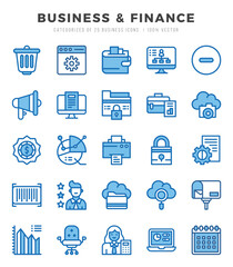Business & Finance Icon Bundle 25 Icons for Websites and Apps