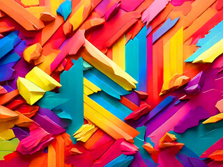 AI Generated abstract colorful artwork