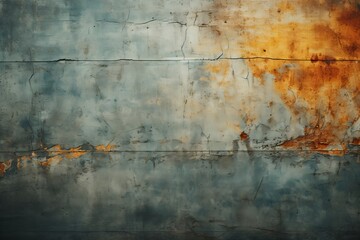Immerse yourself in the rebellious spirit of creativity with a grunge texture background, showcasing worn surfaces, Generative AI  - obrazy, fototapety, plakaty