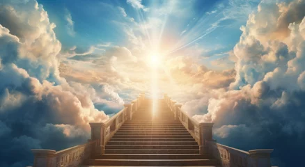Fotobehang stair leading up to heaven heaven © yganko