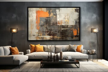 Edgy sophistication with a grunge texture background, featuring distressed elements, Generative AI