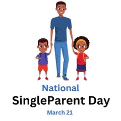 YesNo
National Single Parent Day Design Concept, suitable for social media post template, poster, greeting card, banner, background, brochure.  Illustration 1March
