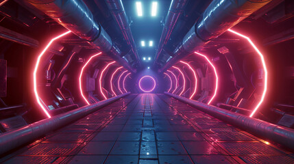 A 3d rendering of a futuristic