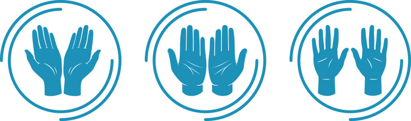 touch button hands and gloves
