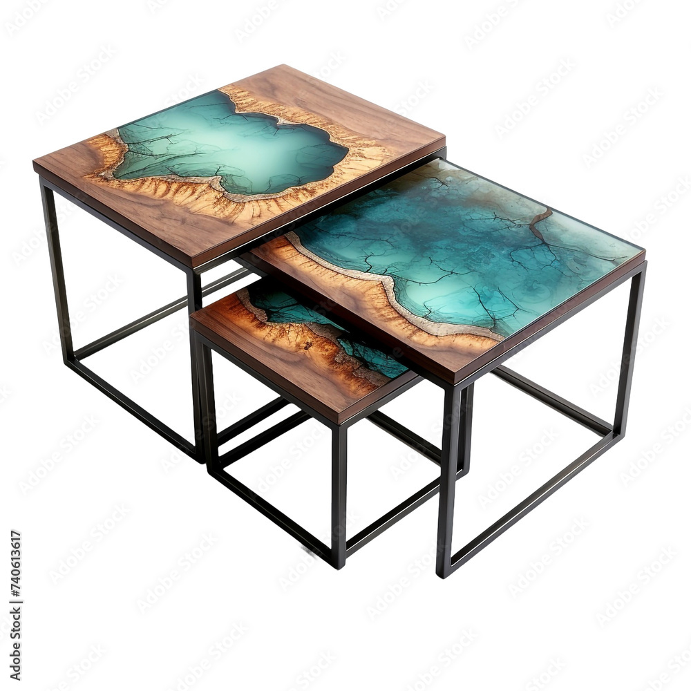 Aufkleber nesting tables isolated on transparent background
