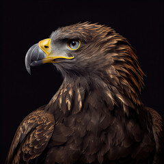 Majestic Haasts Eagle Portrait in Studio Setting