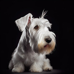Elegant Sealyham Terrier Portrait in a Professional Studio Setting