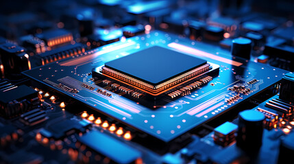 Central computer processor CPU concept
