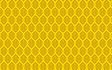 decorative seamless pattern with golden ornament