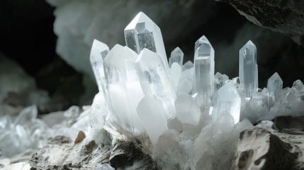 Rock crystal. Beautiful background