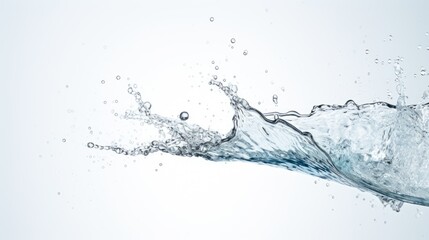 Dynamic Water Splash Isolated