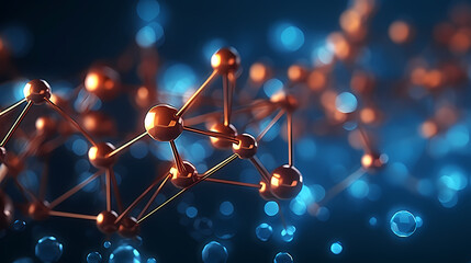 Molecular structure background